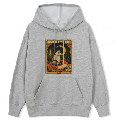 Pagewings The Reader Opossum Tarot Card Unisex Classic Hoodie