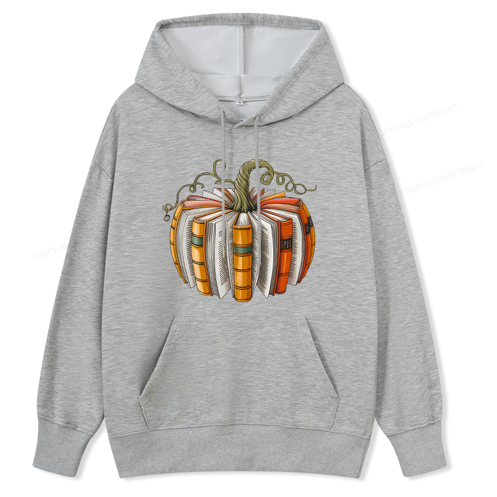 Pagewings Fall Book Pumpkin Unisex Classic Hoodie