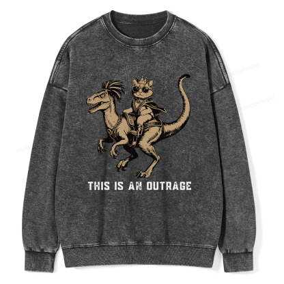 Pagewings Fantasy Book Reader Unisex Washed Sweatshirt