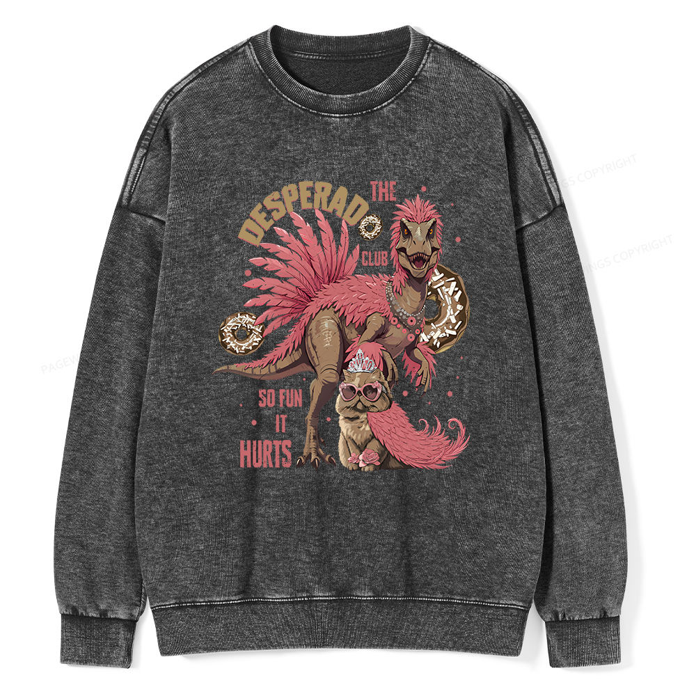 Pagewings Desperado Club Vintage Unisex Washed Sweatshirt