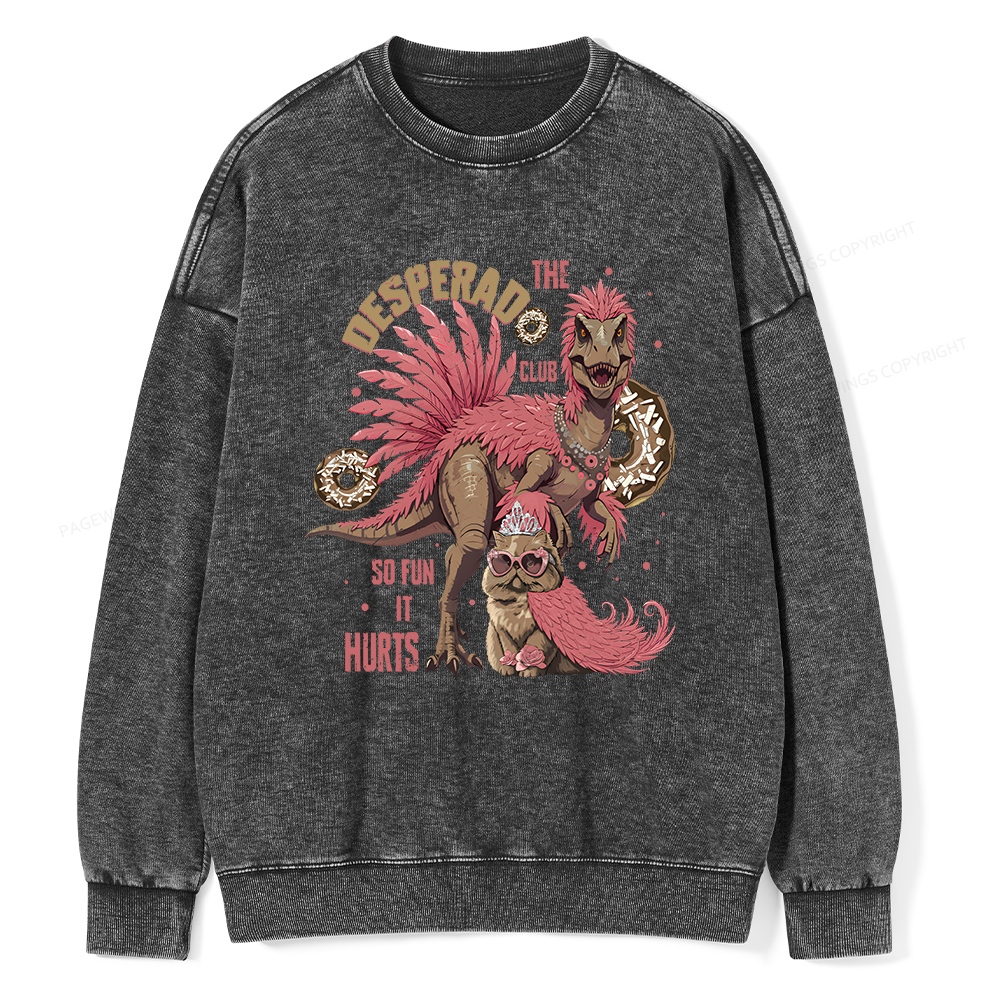 Pagewings Desperado Club Vintage Unisex Washed Sweatshirt