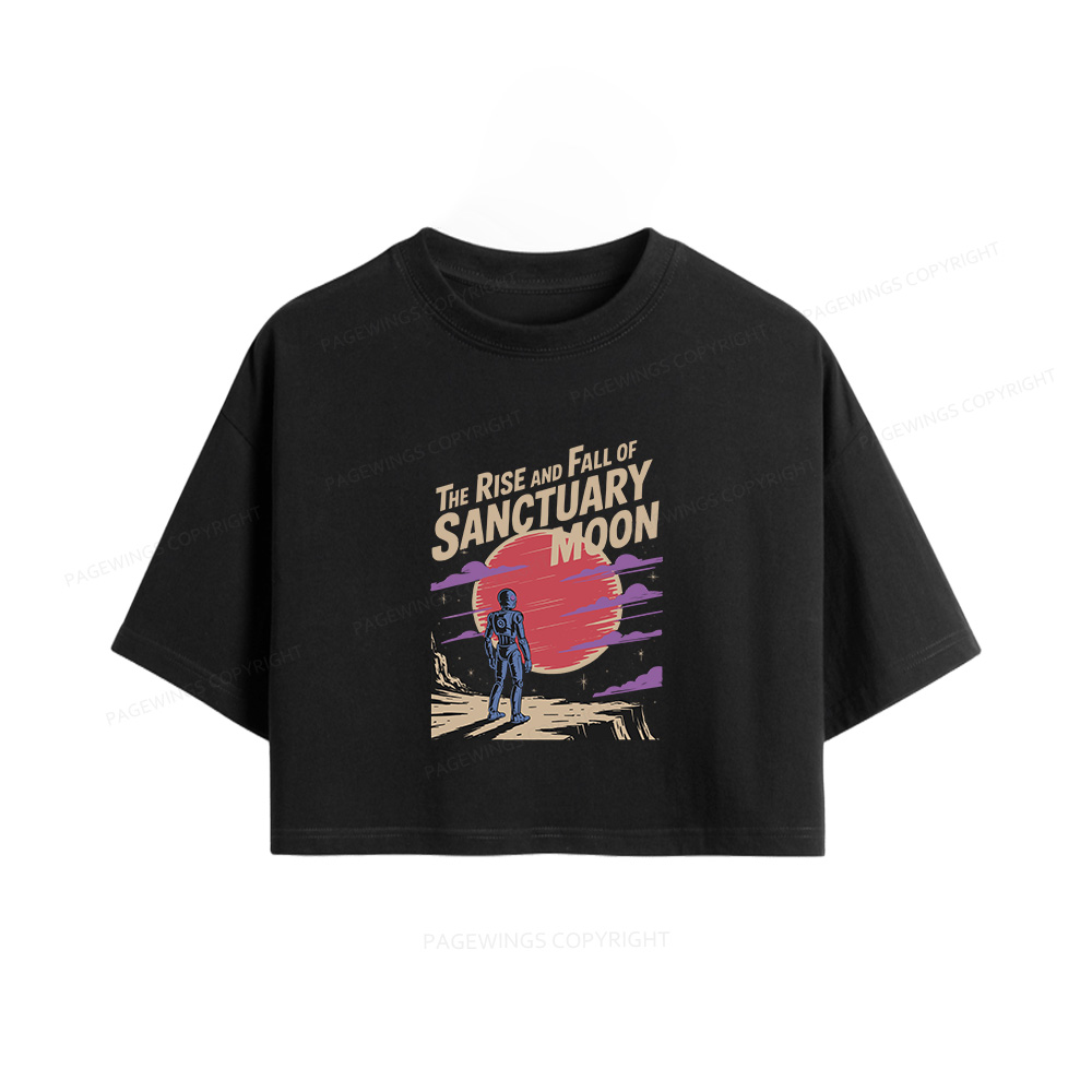 Pagewings The Rise And Fall Of Sanctuary Moon Women Crop Tops