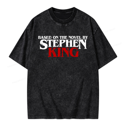 Pagewings Based on the novel by Stephen King Unisex Washed T-shirt