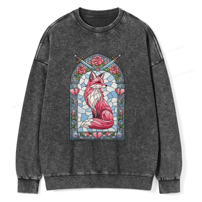 Pagewings Evangeline Fox Unisex Washed Sweatshirt