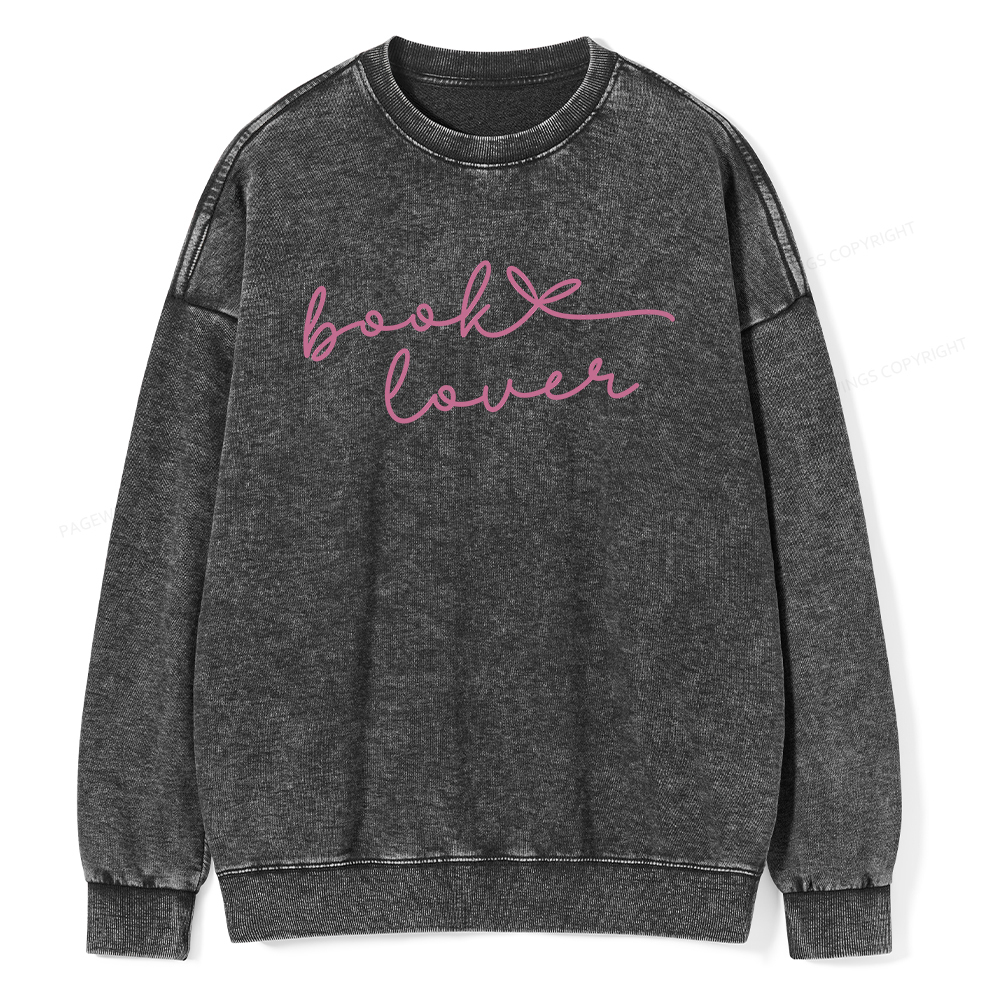 Pagewings Book Lover Unisex Washed Sweatshirt