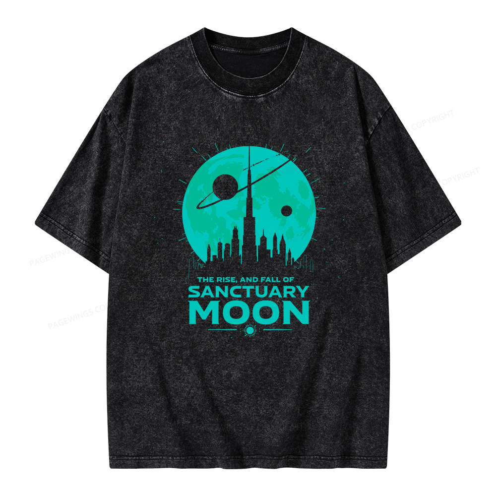 Pagewings Sanctuary Moon Unisex Washed T-shirt