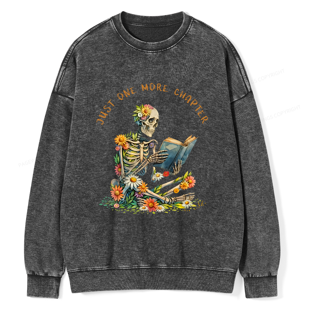 Pagewings Just More Chapter Unisex Washed Sweatshirt