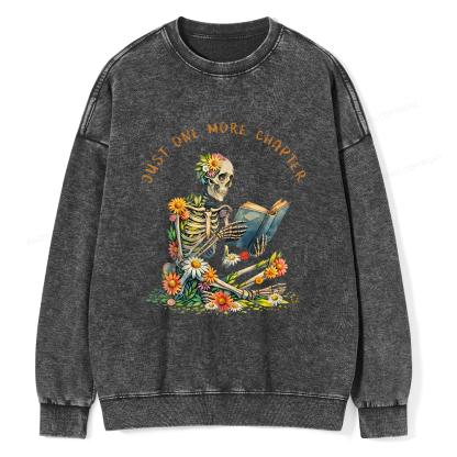 Pagewings  Just More Chapter Unisex Washed Sweatshirt