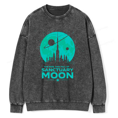 Pagewings Sanctuary Moon Unisex Washed Sweatshirt