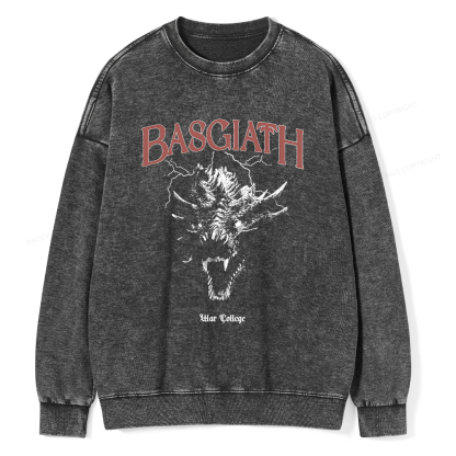 Pagewings Basgiath war college Unisex Washed Sweatshirt