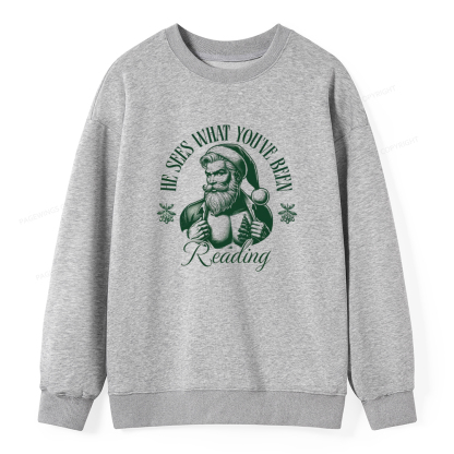 Pagewings He Sees What You've Been Reading Unisex Classic Sweatshirt