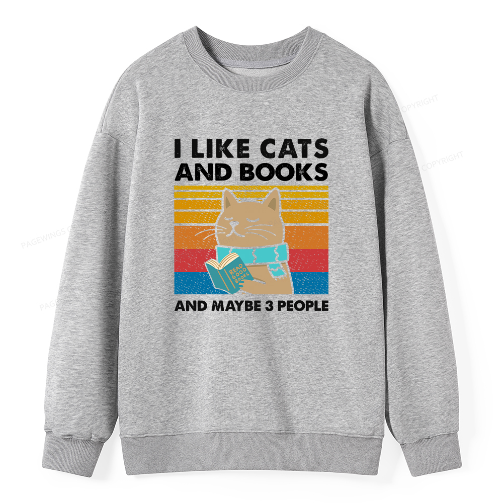 Pagewings Like Book And Maybe 3 People Unisex Classic Sweatshirt