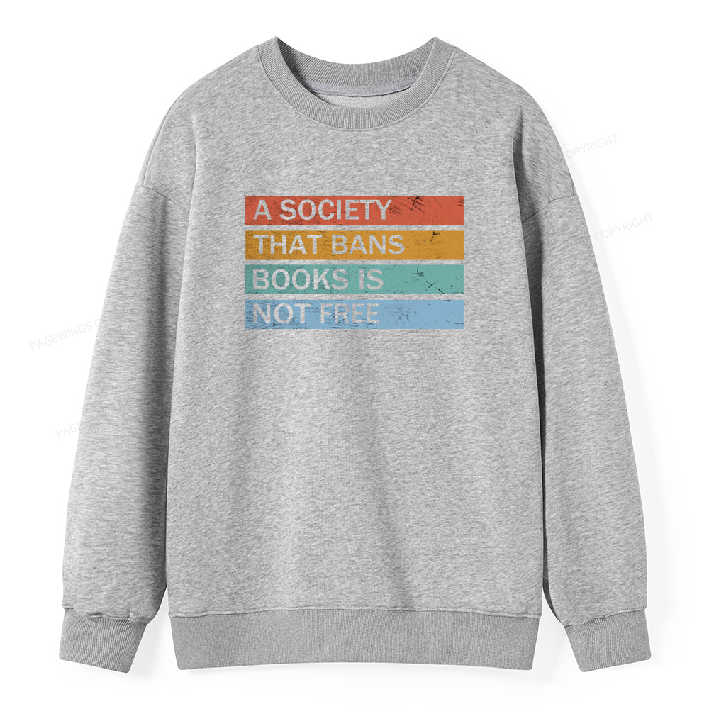 Pagewings Read Banned Books Unisex Classic Sweatshirt