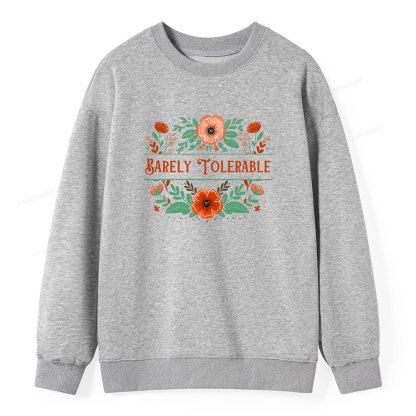 Pagewings Barely Tolerable Book Lover Unisex Classic Sweatshirt