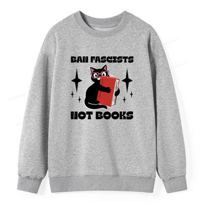 Pagewings Ban Fascists Not Books Unisex Classic Sweatshirt