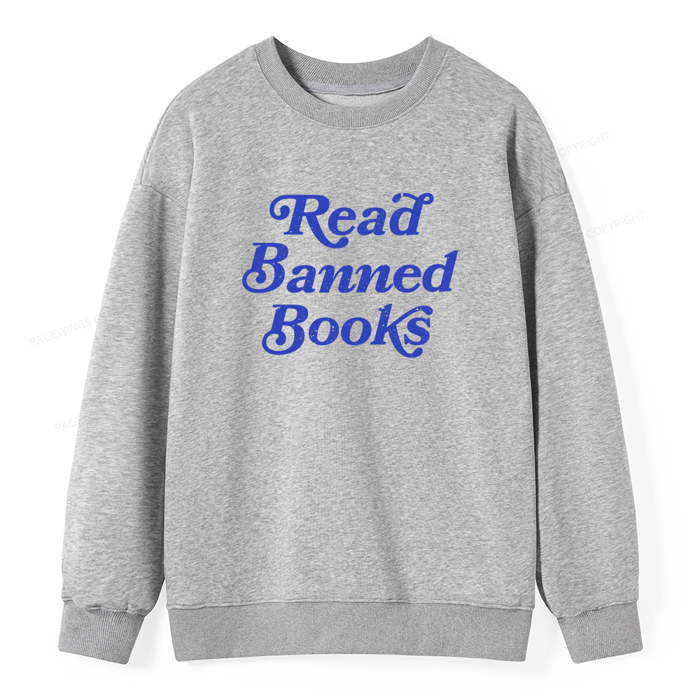 Pagewings Read Banned Books Unisex Classic Sweatshirt