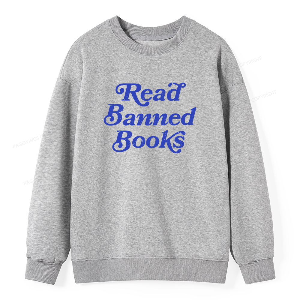 Pagewings Read Banned Books Unisex Classic Sweatshirt