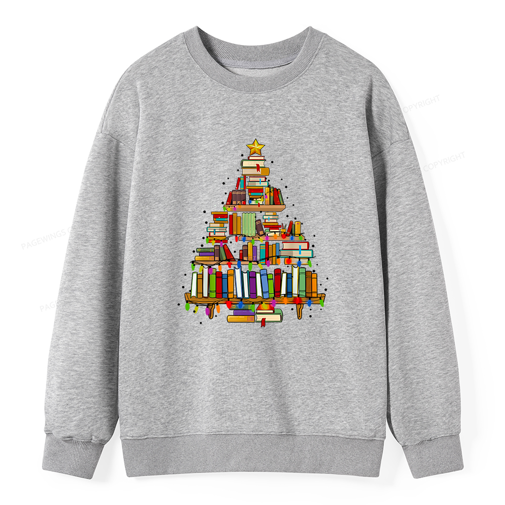 Pagewings Christmas Books Tree Unisex Classic Sweatshirt