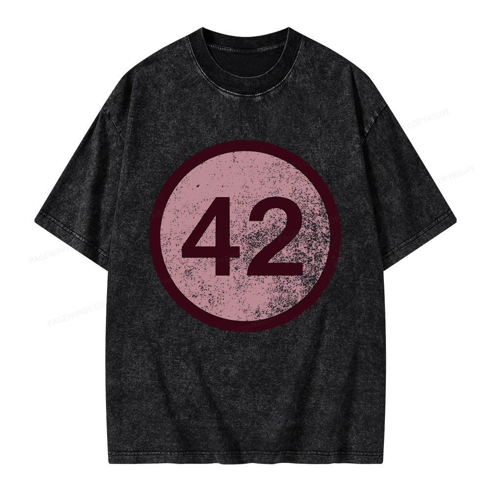 Pagewings 42 Unisex Washed T-shirt