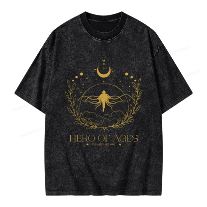 Pagewings Hero Unisex Washed T-shirt