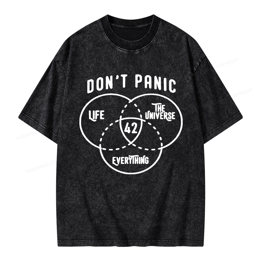 Pagewings 42 is the Answer Unisex Washed T-shirt