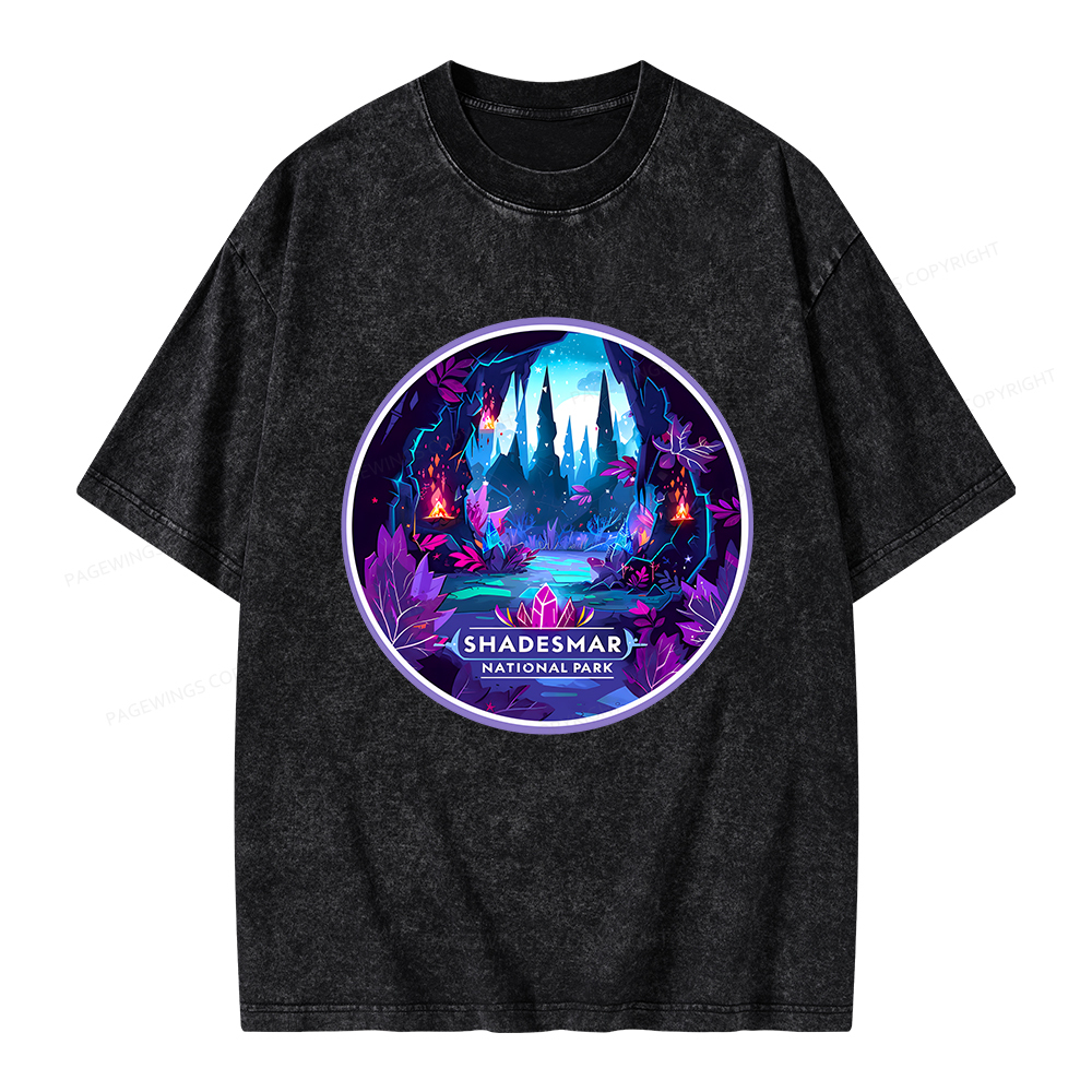 Pagewings Shadesmar National Park Unisex Washed T-shirt