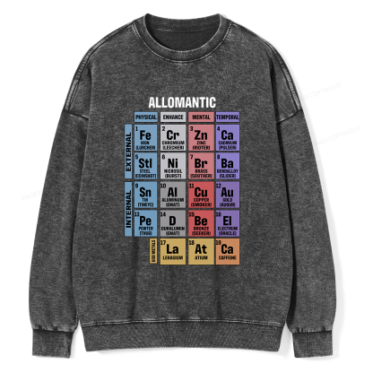 Pagewings Allomantic Unisex Washed Sweatshirt