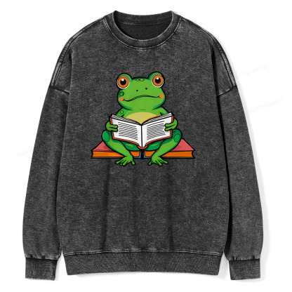 Pagewings reading book T-Shirts Unisex Washed Sweatshirt