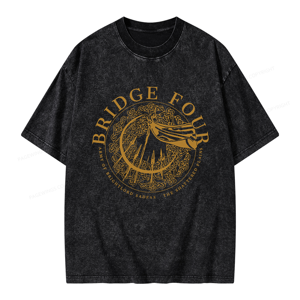 Pagewings Bridge Four Unisex Washed T-shirt