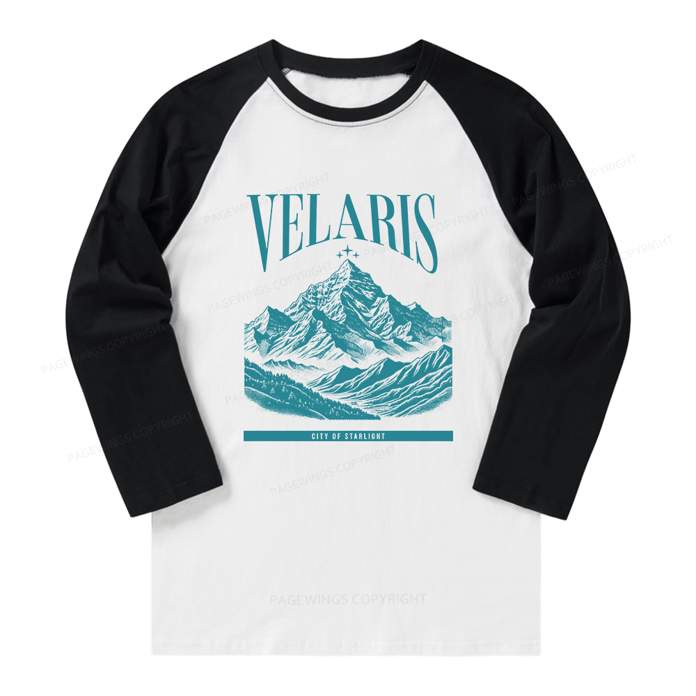 Pagewings Velaris Acotar Long Sleeve Raglan T-shirt