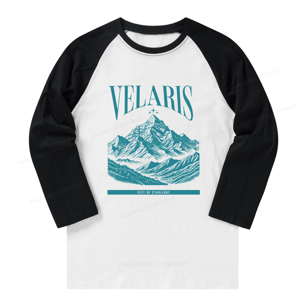 Pagewings Velaris Acotar Long Sleeve Raglan T-shirt