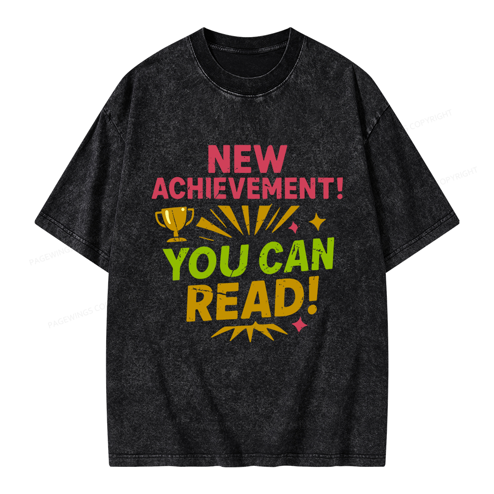 Pagewings New Achievement Unisex Washed T-shirt
