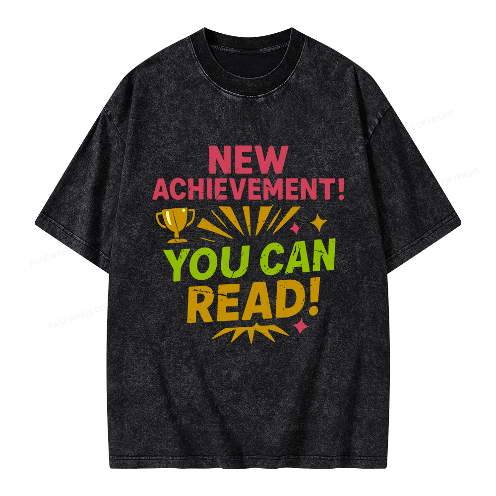 Pagewings New Achievement Unisex Washed T-shirt