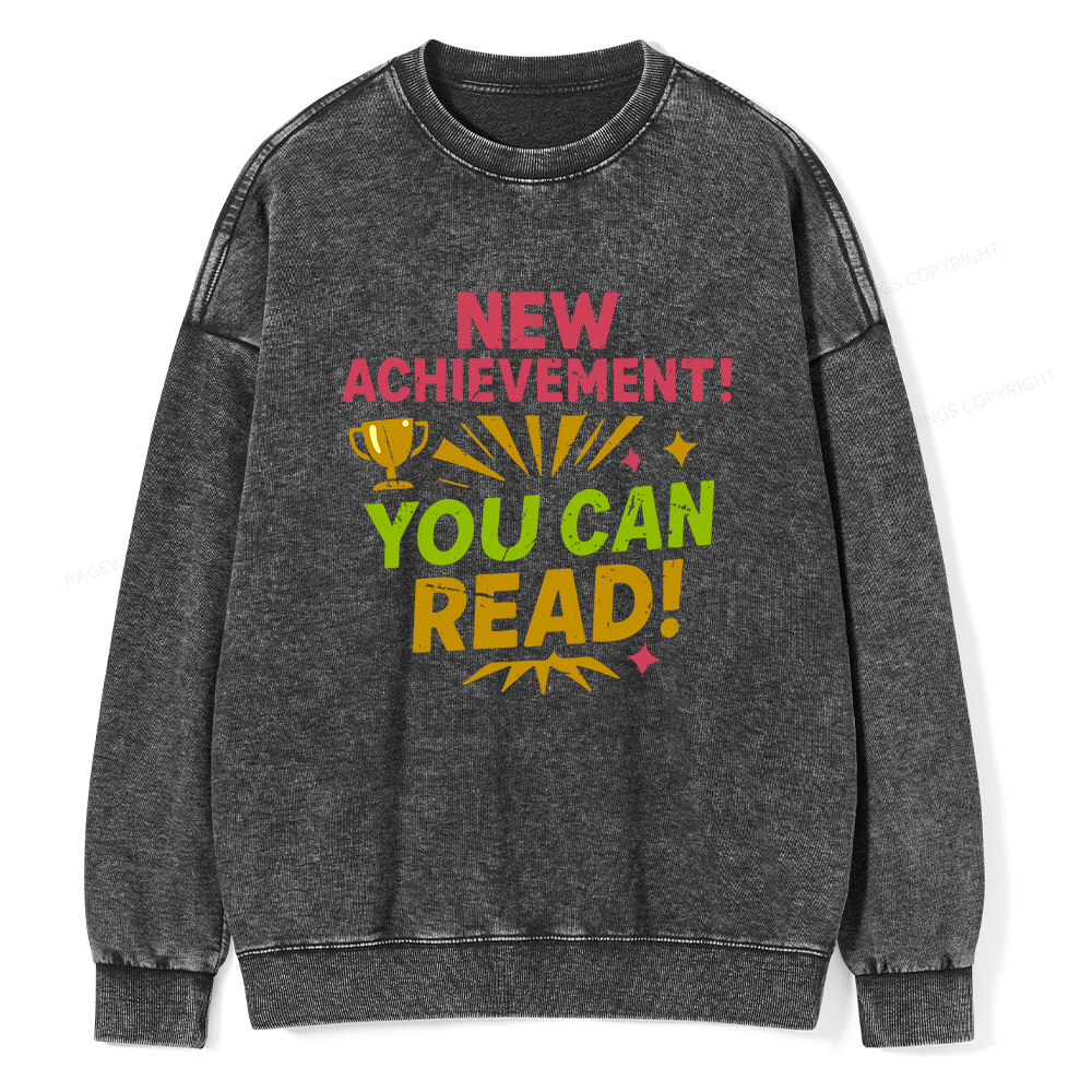 Pagewings New Achievement Unisex Washed Sweatshirt