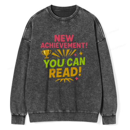 Pagewings New Achievement Unisex Washed Sweatshirt