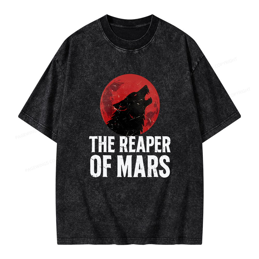 Pagewings The Reaper of Mars Unisex Washed T-shirt