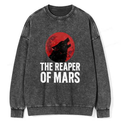 Pagewings The Reaper of Mars Unisex Washed Sweatshirt
