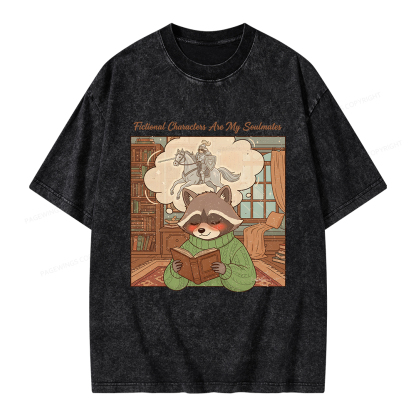Pagewings Fictional Characters Are My Soulmates Unisex Washed T-shirt