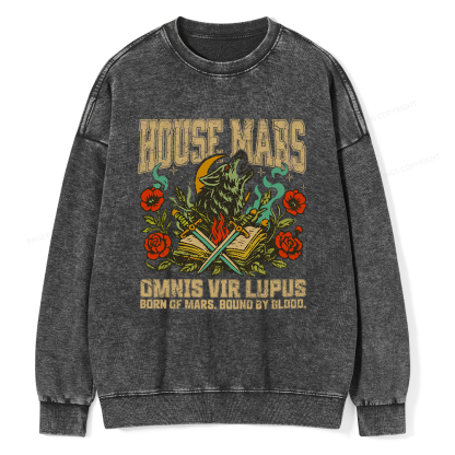 Pagewings House Mars Unisex Washed Sweatshirt