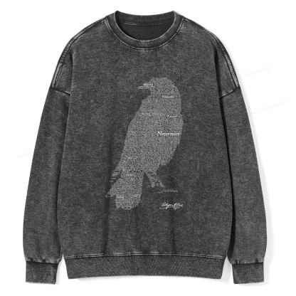 Pagewings The Raven Unisex Washed Sweatshirt
