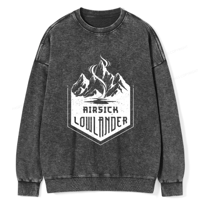 Pagewings Airsick Lowlander Unisex Washed Sweatshirt