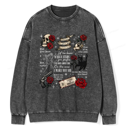 Pagewings Run Little Mouse Unisex Washed Sweatshirt