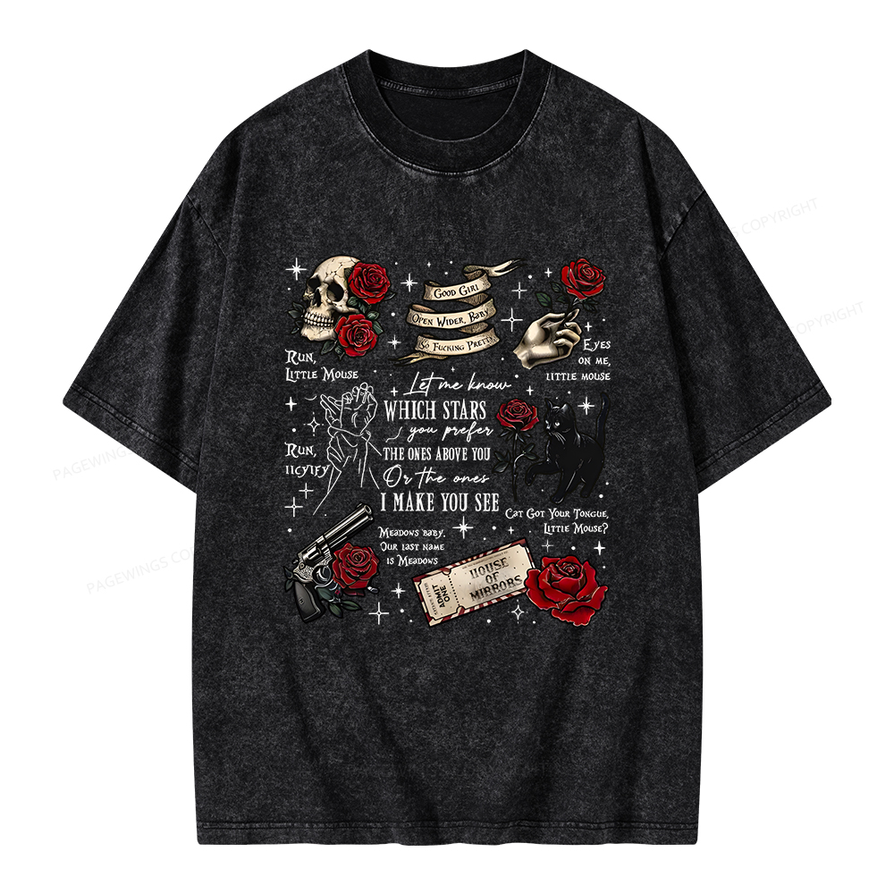 Pagewings Run Little Mouse Unisex Washed T-shirt