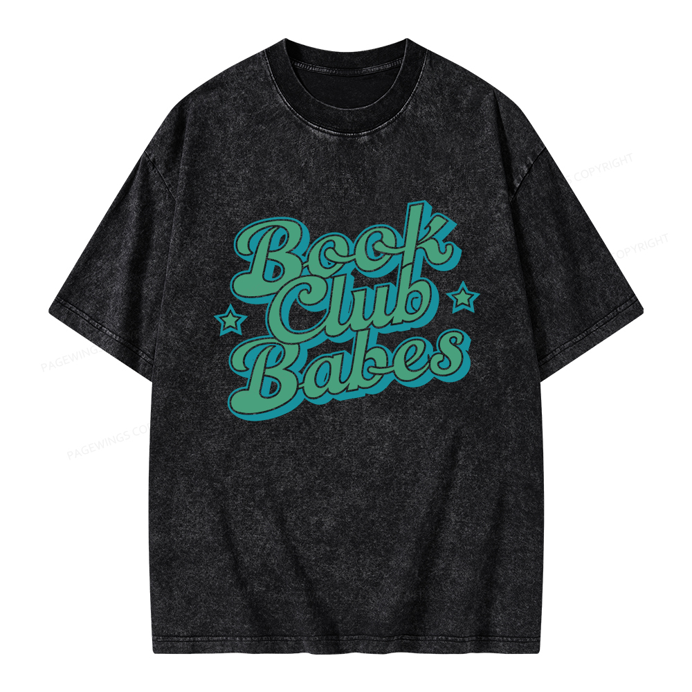 Pagewings Book Club Babes Unisex Washed T-shirt
