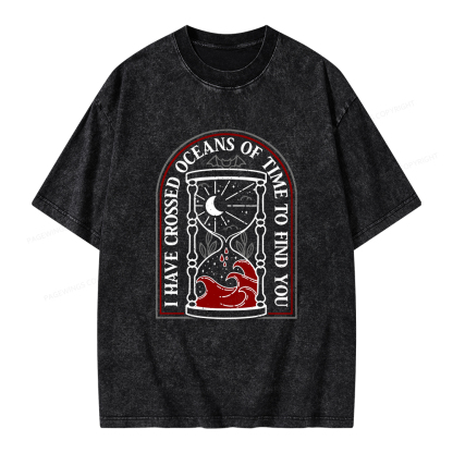 Pagewings I Have Crossed Oceans Of Time Unisex Washed T-shirt