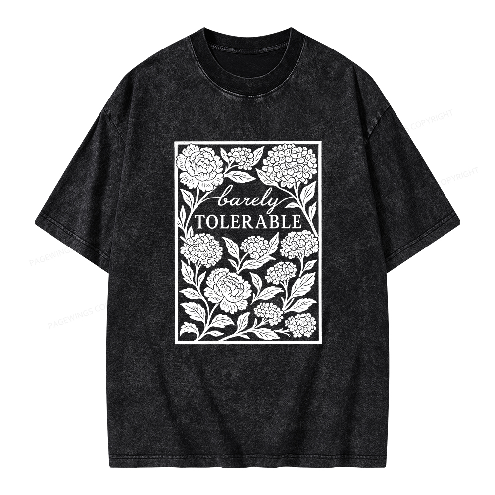 Pagewings Barley Tolerable Unisex Washed T-shirt