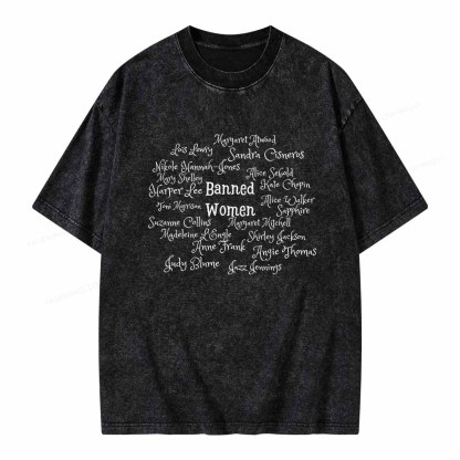 Pagewings Banned books Unisex Washed T-shirt