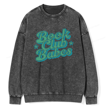Pagewings Book Club Babes Unisex Washed Sweatshirt