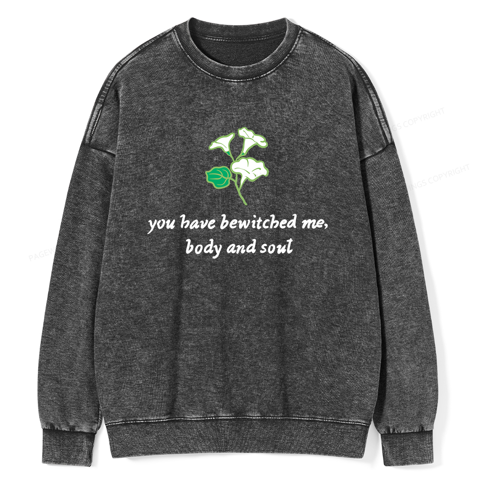 Pagewings You Have Bewitched Me Unisex Washed Sweatshirt