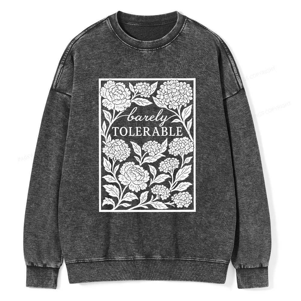 Pagewings Barley Tolerable Unisex Washed Sweatshirt
